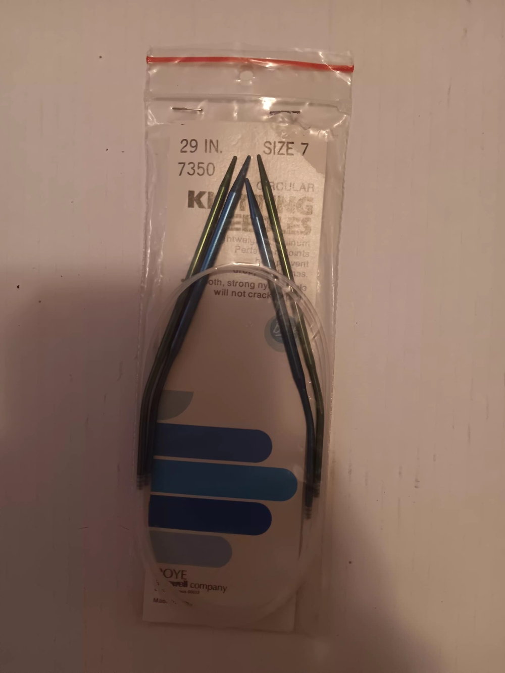 Boye Circular Knitting Needles Vintage 29 In. Size 7 #7350 Lightweight Aluminum